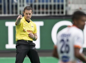 John Wright (RSA) HWL Semi Final Antwerp Belgium 2015 France v India Men Photo: Grant Treeby