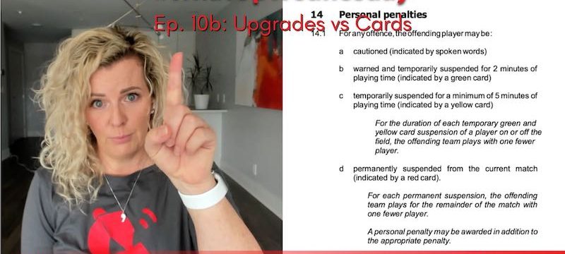 Upgrades vs Cards | Tips & Tricks for the Hockey Umpire | #WhatUpWednesday Ep. 10b